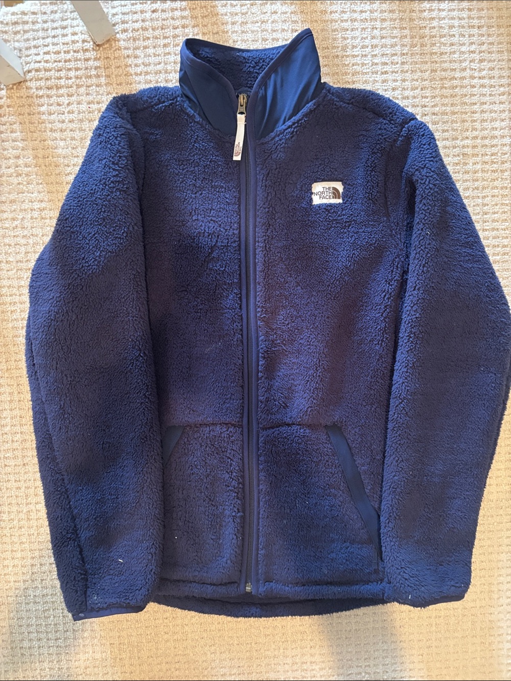 The North Face Kids Navy Fleece Zip-Up Jacket